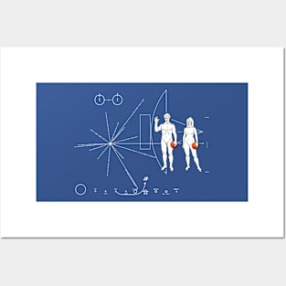 Pioneer Plaque Basketball Posters and Art